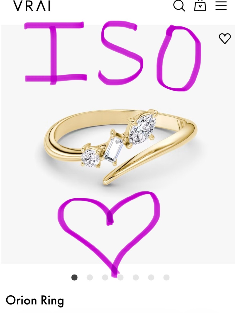 ISO!!! VRAI Orion Ring 14k Yellow Gold 💛 ✨